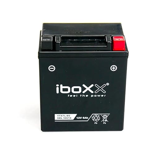 Motorrad Batterie YTX7L-BS GEL 12V kompatibel mit Honda NES 125 @/ Arobase, Bj. 2000-2001 von MotoX-treme