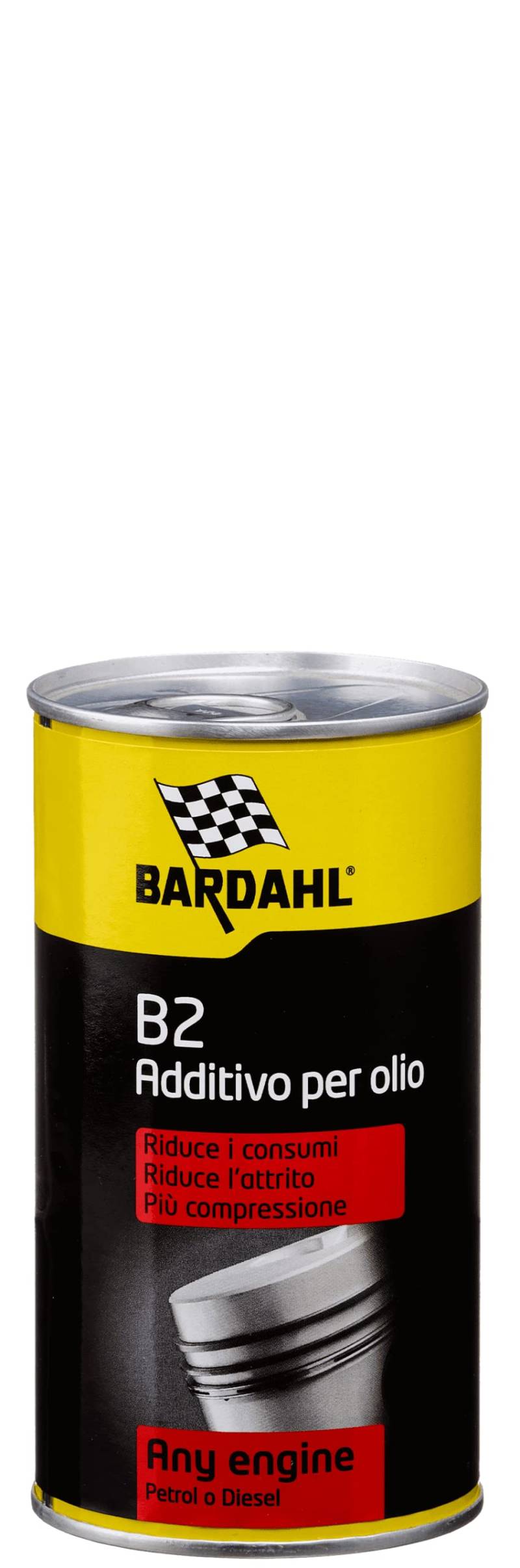 Bardahl B2-Ölzusatz, geeignet für alle Benzin- und Dieselmotoren, verbessert die Motorleistung, 300 ml von Motocar