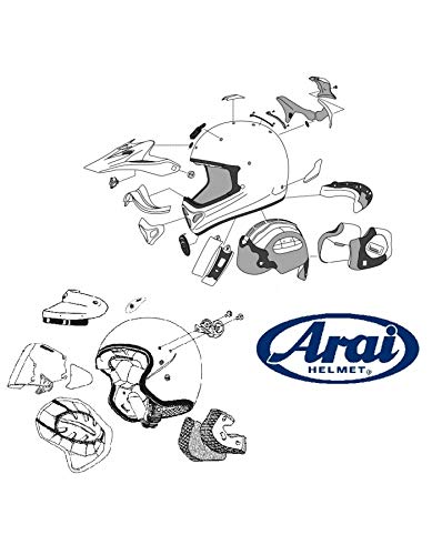 Arai Obere Belüftung vor Motorradhelm TDF Duct-2 Viper/Astro-Light/Tour-X 3 von Arai