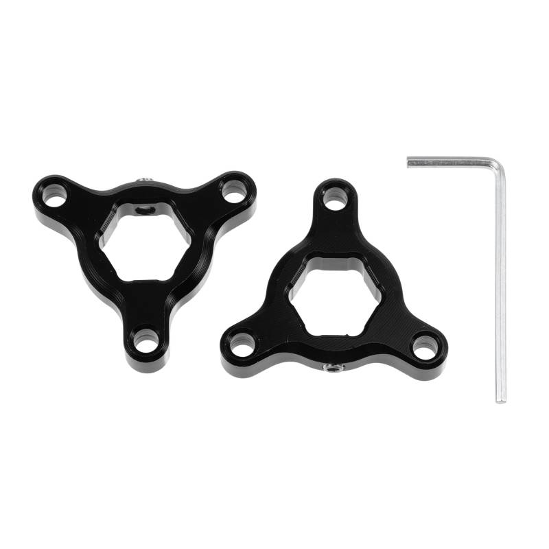 Motoforti 14mm schwarze Aluminiumlegierung Racing Motorradfahrer CNC Gabel Vorspannungseinsteller für die meisten Motorräder - Packung mit 2 von Motoforti