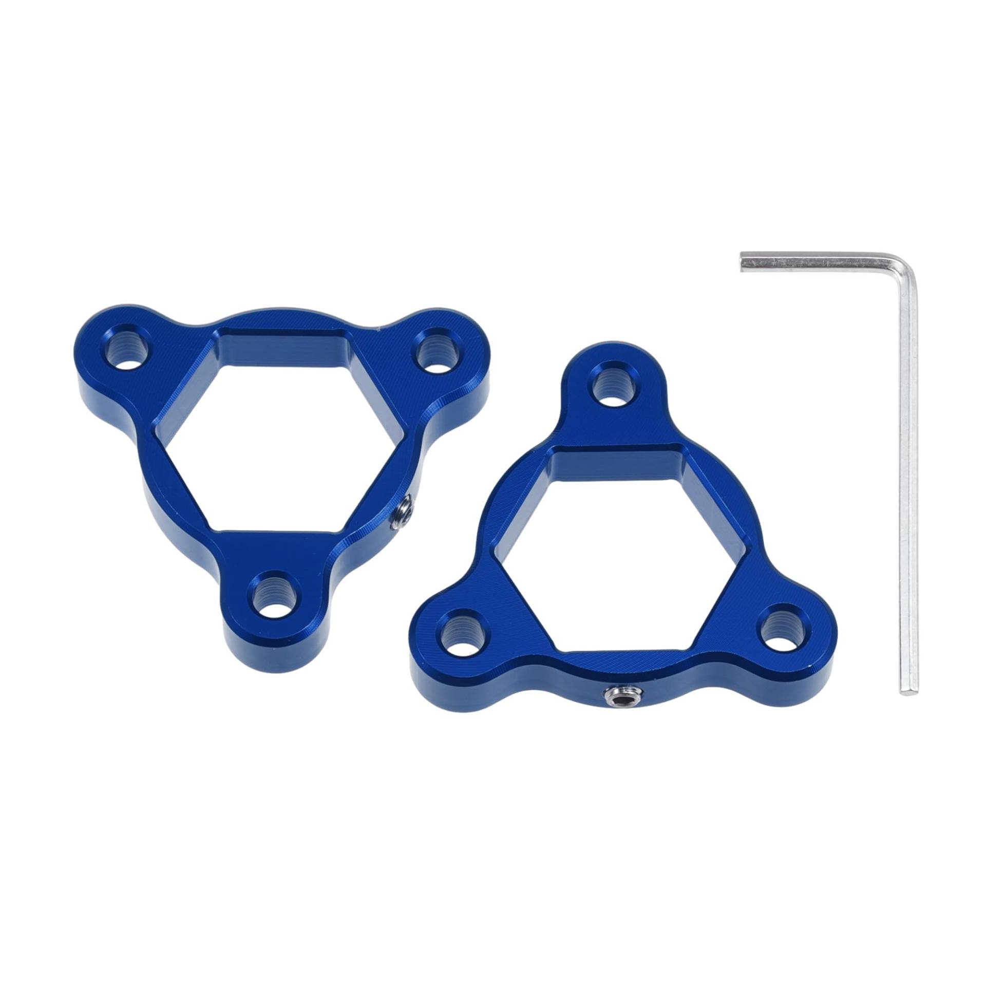 Motoforti 22mm Blaue Aluminiumlegierung Racing Motorradfahrer CNC Gabel Vorspannungseinsteller für die meisten Motorräder - Packung mit 2 von Motoforti