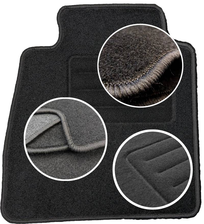 Ecolux Samt-Automatten passend für Ford Fusion (2002-2012) FAHRERMATTE 1pc. von Motohobby.pl