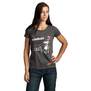 Motomania Einhorn Damen T-Shirt Anthrazit von Motomania