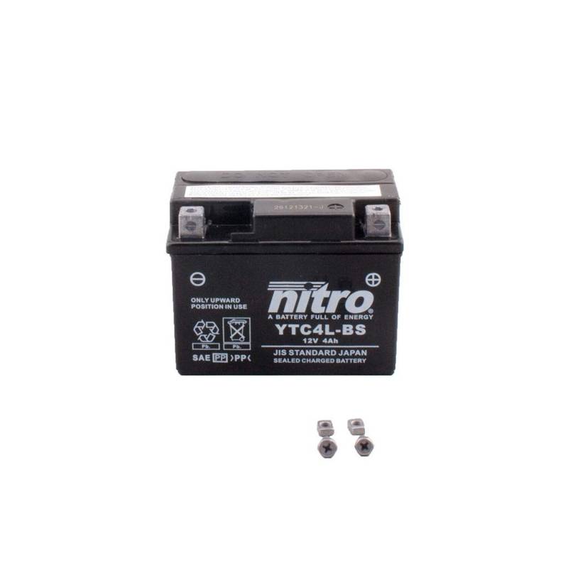 Batterie 12V 4AH YTX4L-BS Gel Nitro 50314 ZB 50 Monkey P AB22 88-92 von MOTOMENT