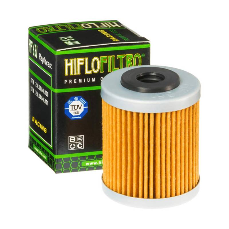 Ölfilter Hiflo HF651 passend für SMC R 690 690 LC4 2012-2013 von MOTOMENT