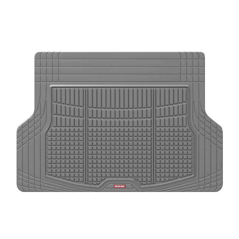 Motor Trend Premium FlexTough Allschutz Cargo Mat Liner - w/Traktion Grips & Fresh Design, Heavy Duty zuschneidbar Kofferraum Liner für Auto LKW SUV, grau (DB220-B2) von Motor Trend