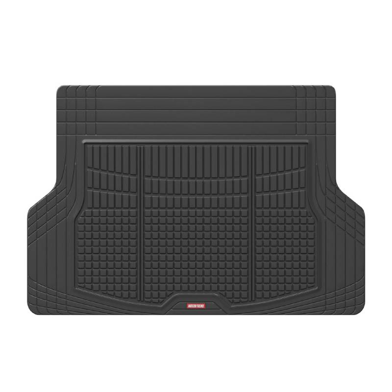 Motor Trend Premium FlexTough All-Protection Cargo Mat Liner - mit Traktionsgriffen & frischem Design, robuste zuschneidbare Kofferraumauskleidung für Auto, LKW, SUV, schwarz (OF-985-BK) von Motor Trend