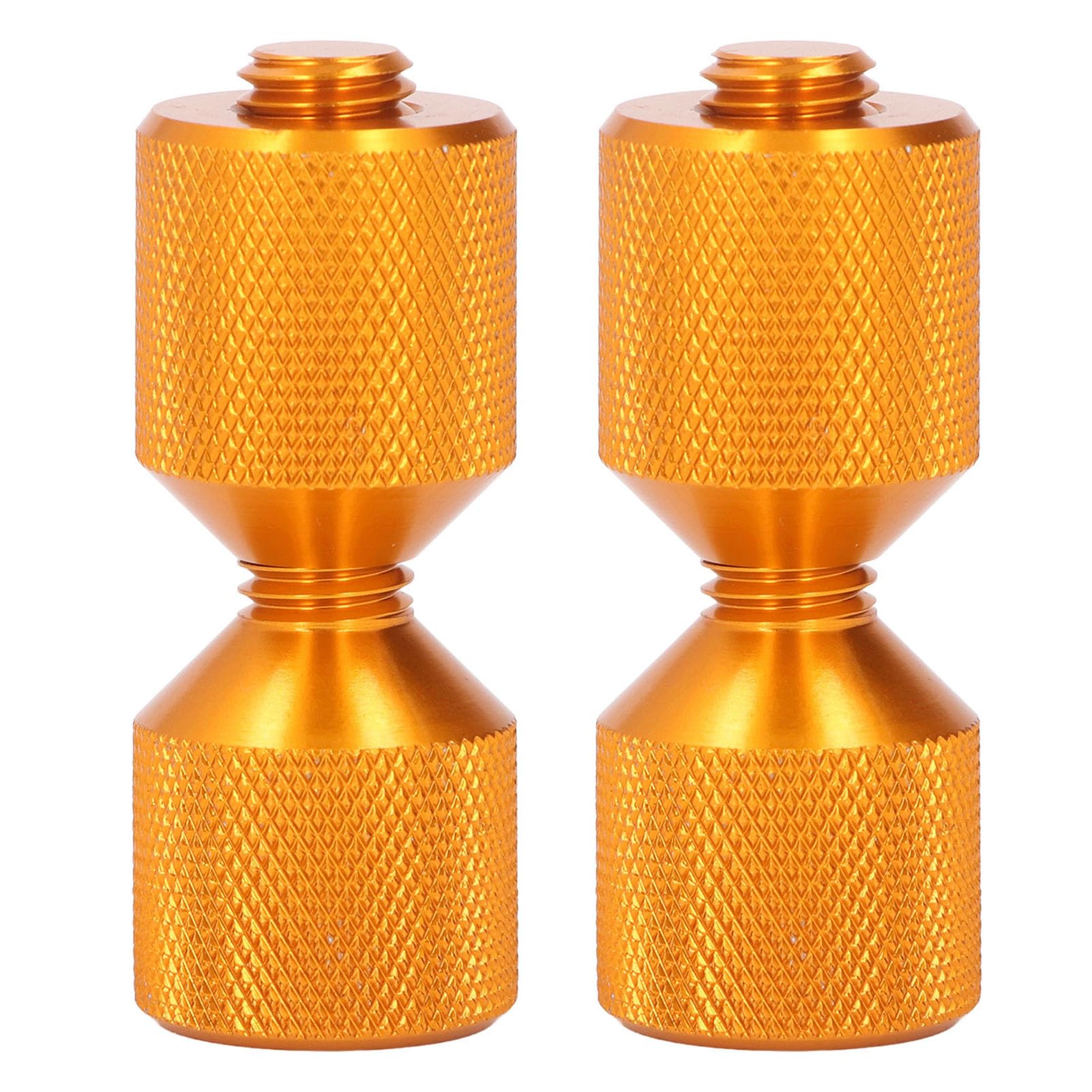 MotorMinds 2 Stück Flansch-Ausrichtungsstifte aus Eloxiertem Aluminium, 1-1/8 Zoll Flansch-Doppellochstifte, Set für 0,5 Bis 14 Zoll 150LB-Flansche (Orange) von MotorMinds