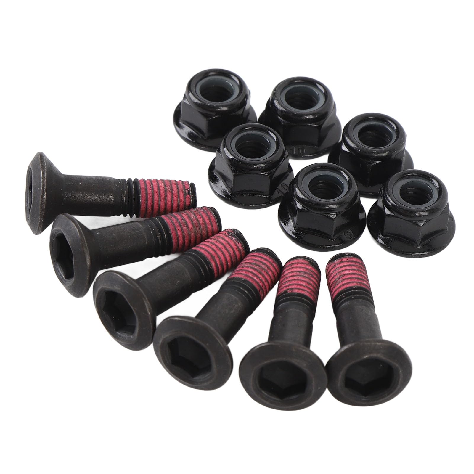 MotorMinds 6 -Sets Kettenrad Bolt Nuts Kit, M8 X 32 Mm Eisen Motorradfahrrocket -Schrauben Muttern Kit für Yz Yzf von MotorMinds