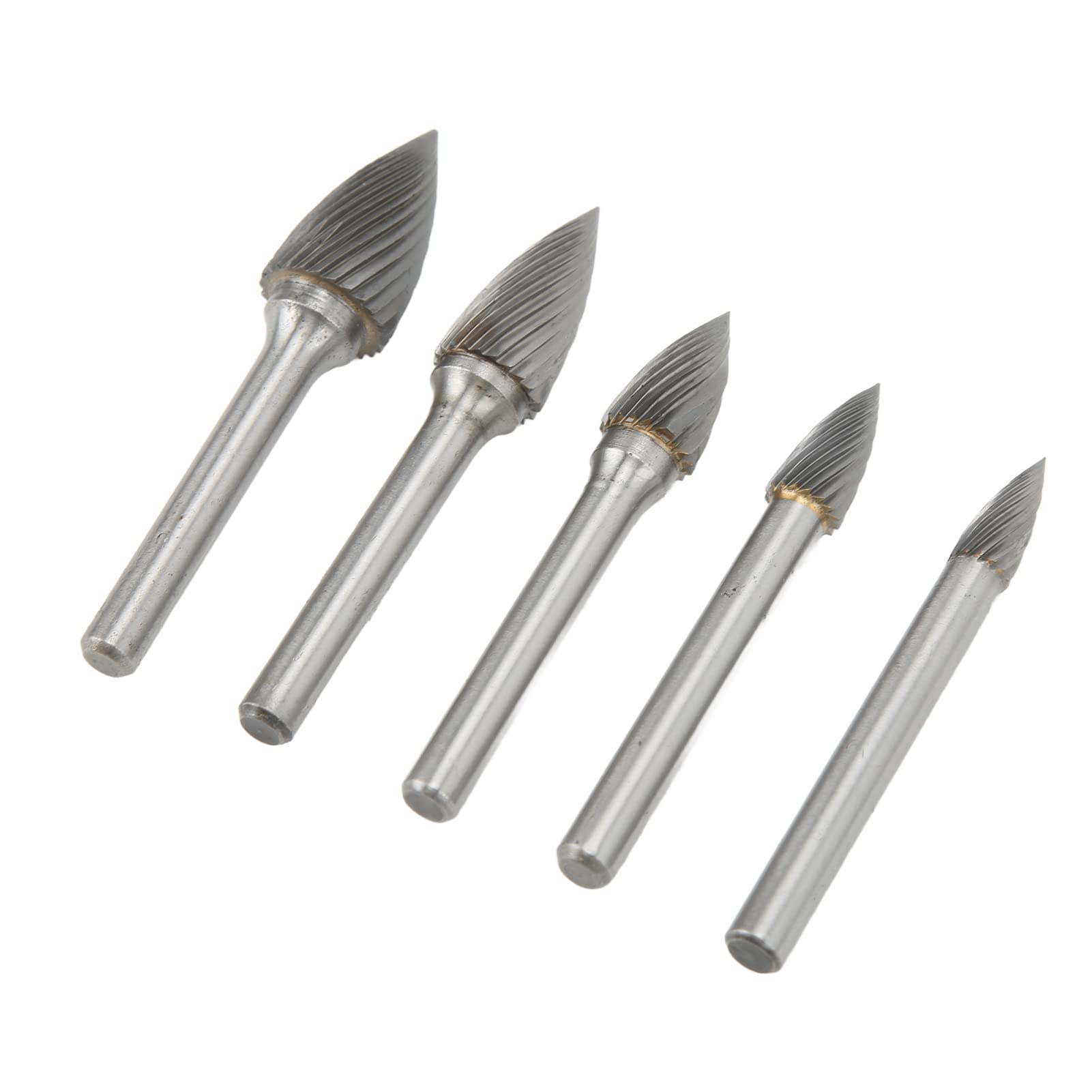 MotorMinds G-Typ Hartmetall-Frässtift-Set, 6 Mm Schaft, Einzelschnitt, Wärmebehandelte Fräsfeilen Zum Schleifen, Formen von MotorMinds