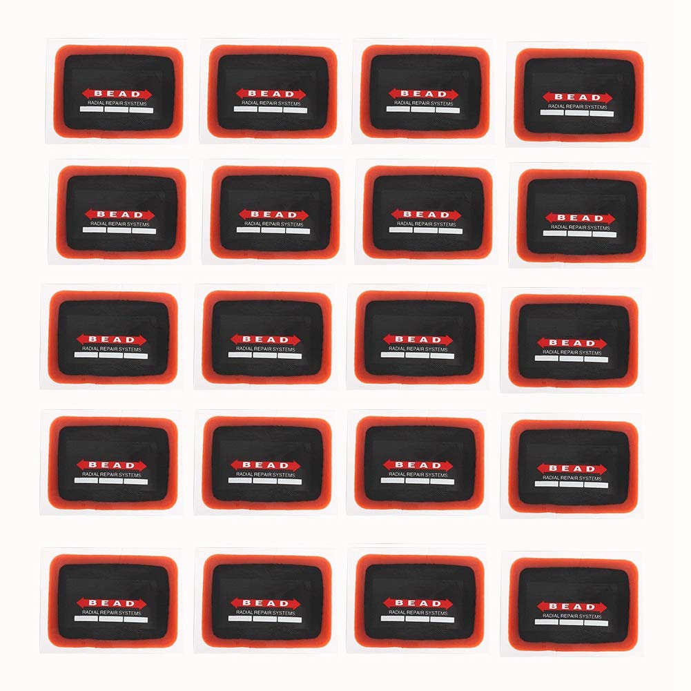 MotorMinds Reifenflickens 20PC Universal Auto Motorrad Radialreifen Reifen Reparatur Patch von MotorMinds