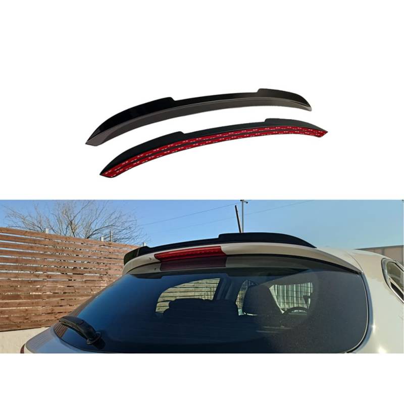 Motordrome A/485 Dachspoiler (Spoiler Cap) kompatibel mit Alfa Romeo Giulietta 2010-2020 (ABS Glänzend Schwarz) von Motordrome