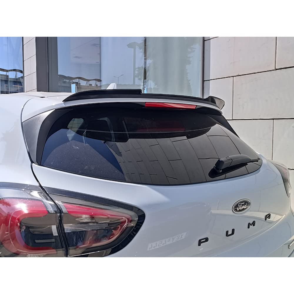 Motordrome A/481 Dachspoiler (Spoiler Cap) kompatibel mit Ford Puma ST-Line 2019- (ABS Glänzend Schwarz) von Motordrome