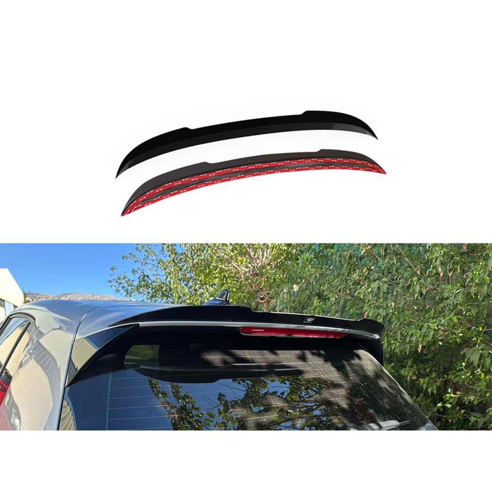 Dachspoiler (Spoilerkappe) kompatibel mit Volkswagen Golf VIII (CD1) 2020-2024 & Facelift 2024- (ABS Gloss Schwarz) von Motordrome