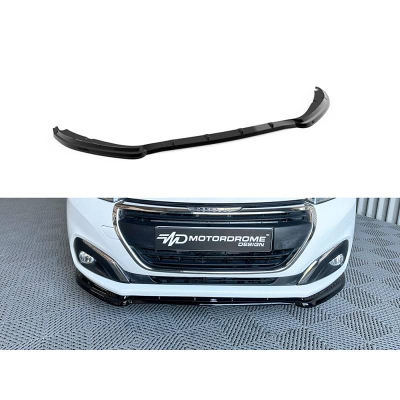 Frontspoiler kompatibel mit Peugeot 208 I Facelift 2015-2019- (ABS) von Motordrome