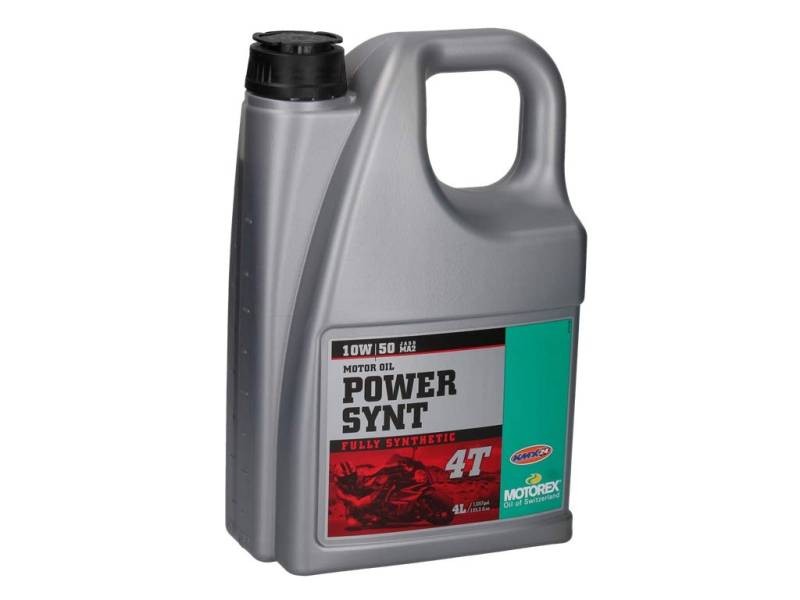 MOTOREX Power Synt 4T Motoröl Öl 10W50 JASO MA2 API SN/SM/SL - 4L 4 Liter von Motorex