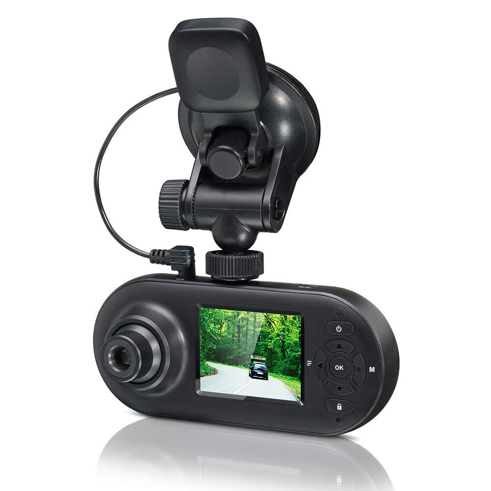 Motorola Lifestyle MDC500 - Full HD Auflösung, WiFi Dual Dashcam mit GPS und Loop-Aufnahme, Dash Cam mit 150° Weitwinkelobjektiv und Nachtsicht, Dash Camera mit G-Sensor, Parkmonitor und Bewegungserkennung von Motorola