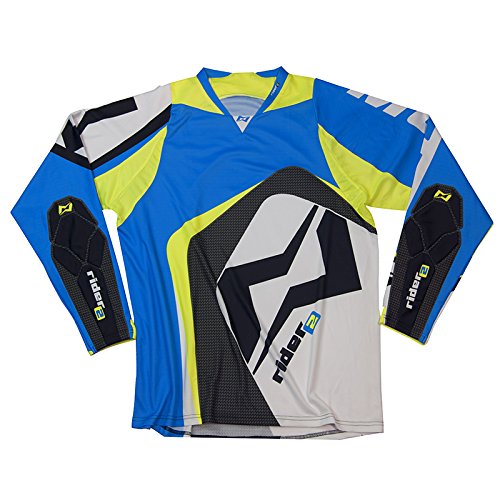 Mots MT2107XLA Trial Rider 2 T-Shirt, Blau, Größe XL von Mots