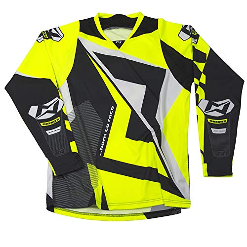 Mots MT2112LY Trial RIDER3 T-Shirt, Fluo Yellow, Größe L von Mots