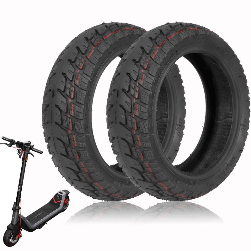 MotuTech 9,5 x 2,50 Tubeless Offroad-Reifen für Niu KQI3 Elektroroller hinten vorne AT Tyre Off Road 9,5 Zoll rutschfest Reifen ohne Schlauch (2 Stück) von MotuTech