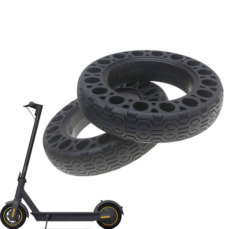 MotuTech Vollgummireifen Zellularreifen für Segway Ninebot G30 Max 60/70-6.5 Hinten Vorne rutschfeste Tubeless Anti-Pannen-Dämpfungsreifen (2 Pieces) von MotuTech