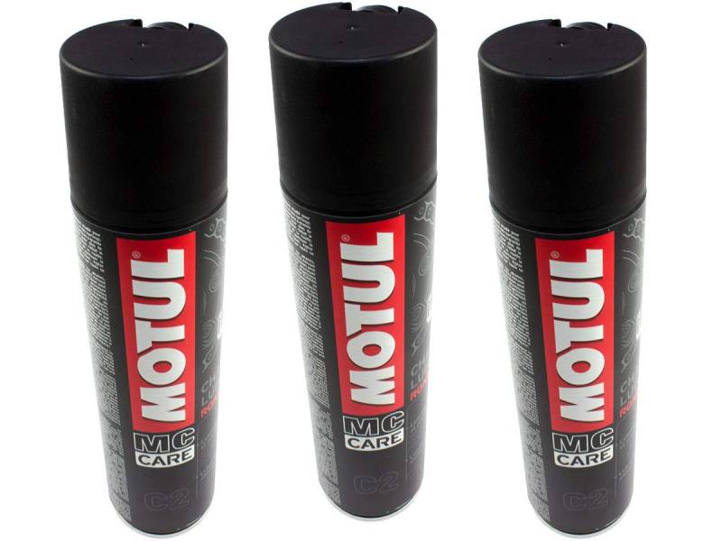 Kettenspray C2 farblos 3 Dosen á 400 ml 3374650238982 Motul von MORFOSE