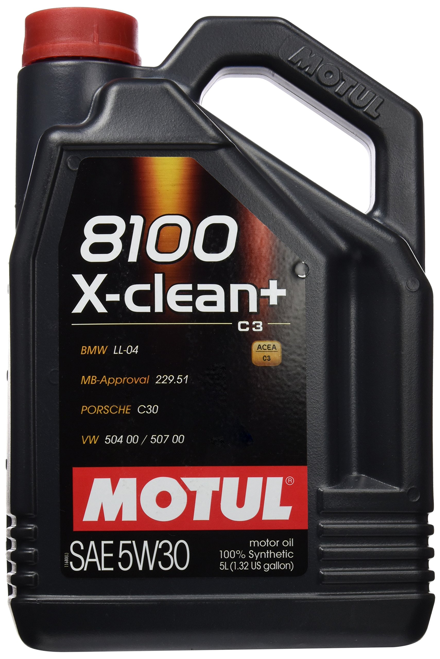 5 Liter Motul X-clean+ C3 SAE 5W30, 102269, Brown von Motul