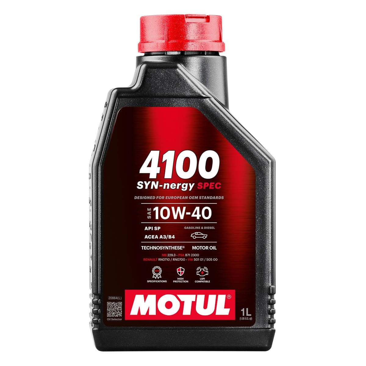 MOTUL 4100 SYN-nergy Spec. Motoröl 10W-40 Motoröl 1 L von Motul