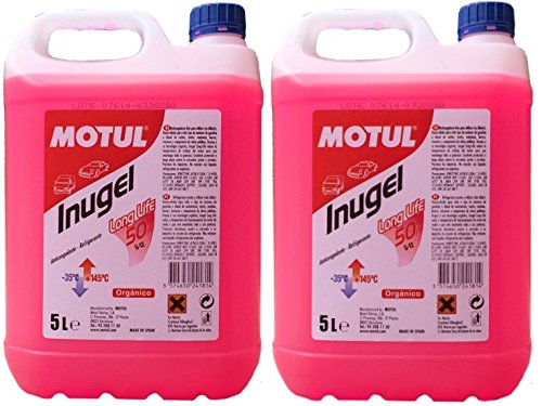 MOTUL Inugel Long Life Kühlmittel, 50 % G12,10 Liter (2 x 5 lts), Rosa von Motul