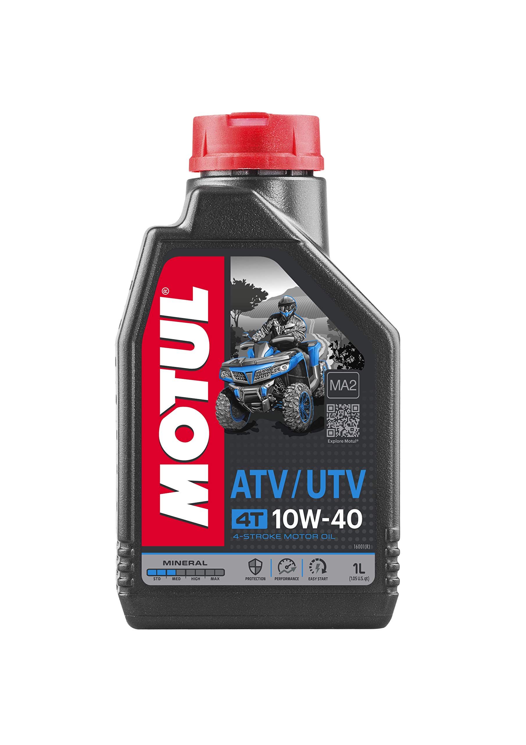 Motul 101233 Motoröl Quad 4T 10W-40 1 L, Brown von Motul