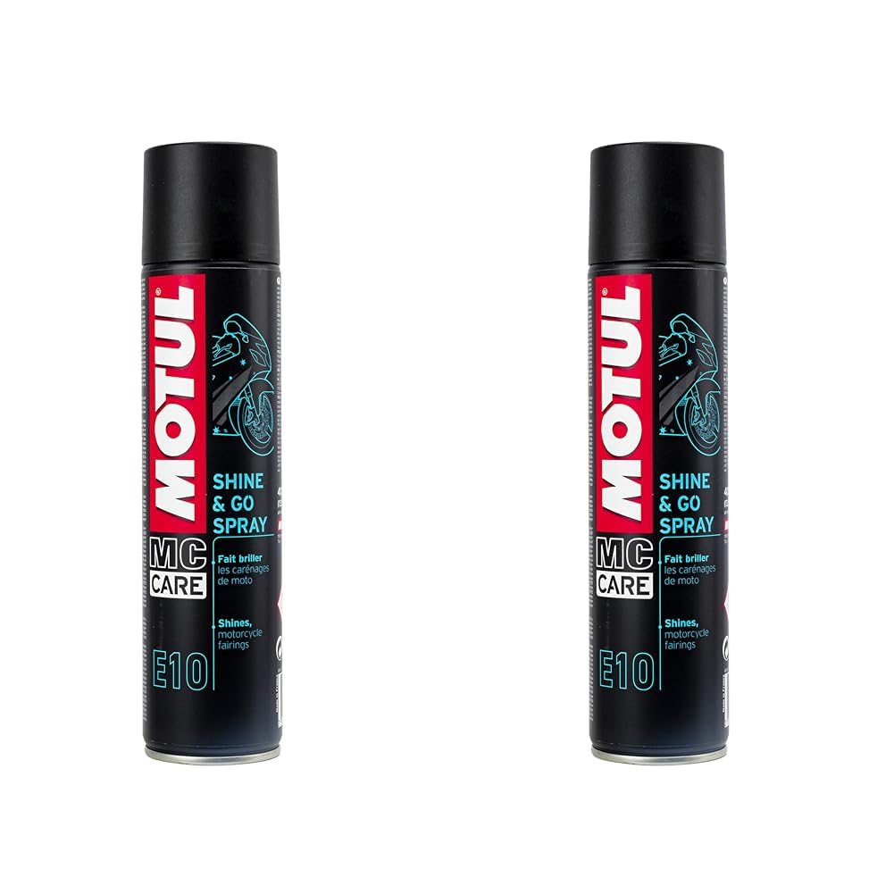 Motul 103175 E10 Shine & Go Spray, 400 ml, 150x20x10 (Packung mit 2) von Motul