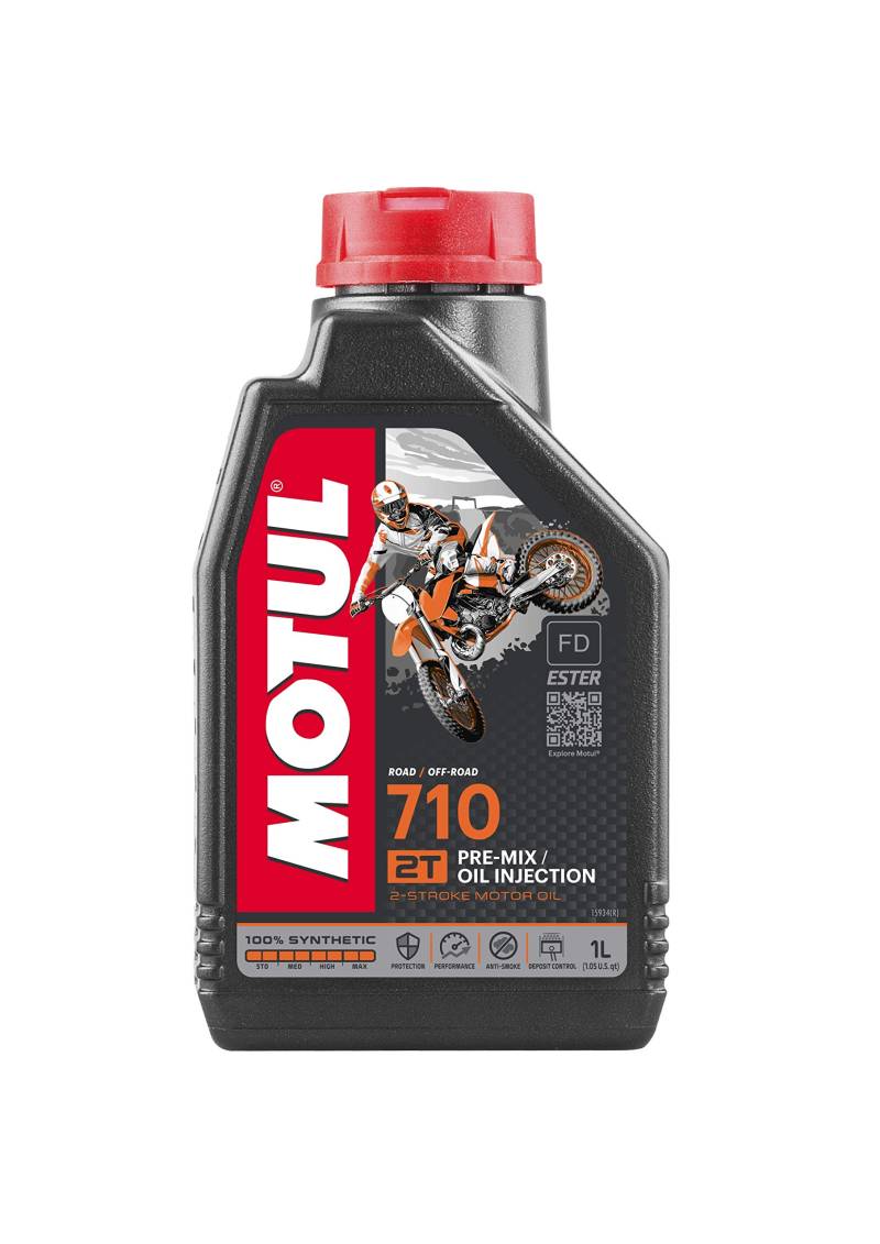 Motul 104034 710 2T, 1 L, 100% Synthetic schwarz 221x117x63.5 von Motul