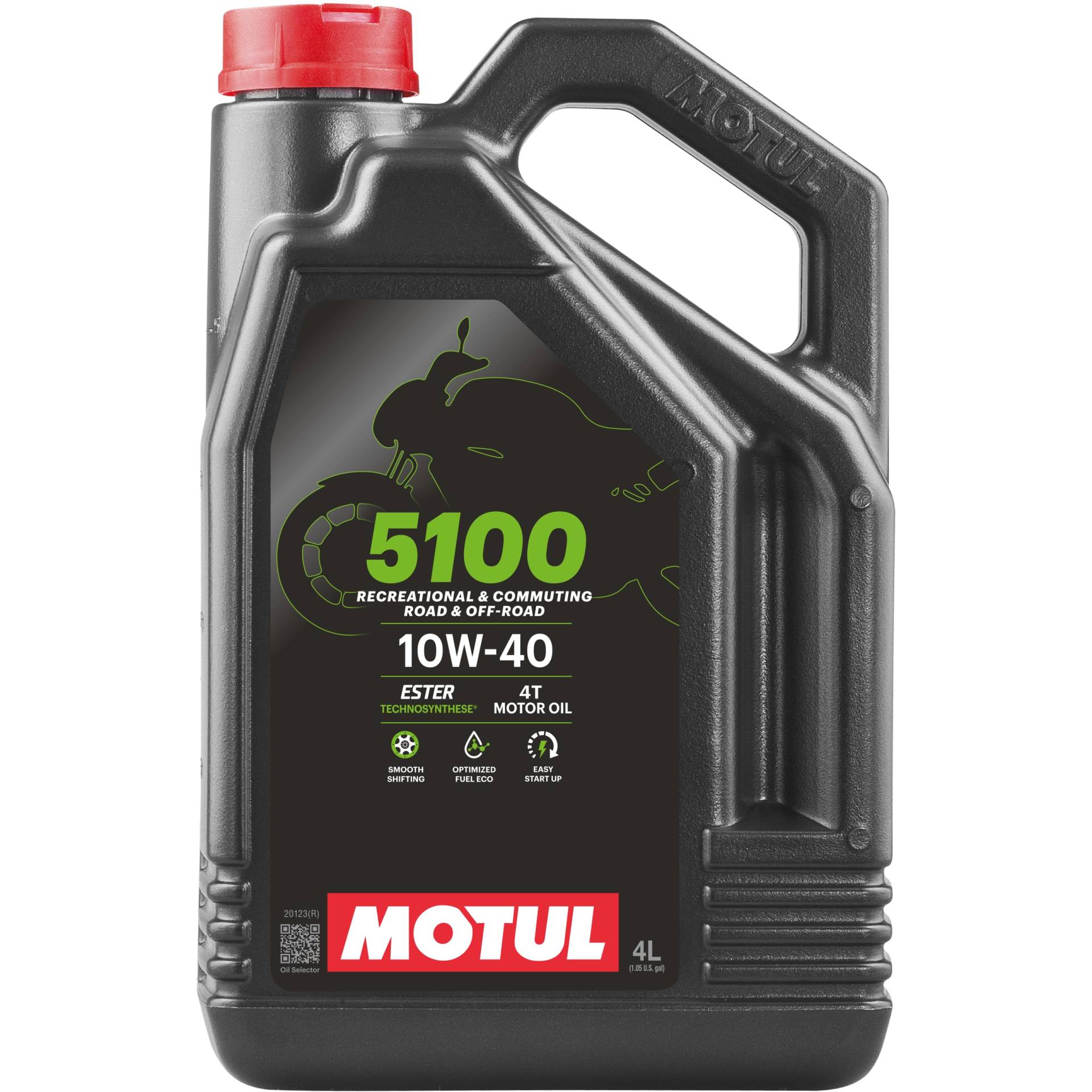 Motul 104068 4-Takt-Motoröl - 5100 4T, 10 W-40, 4 L von Motul