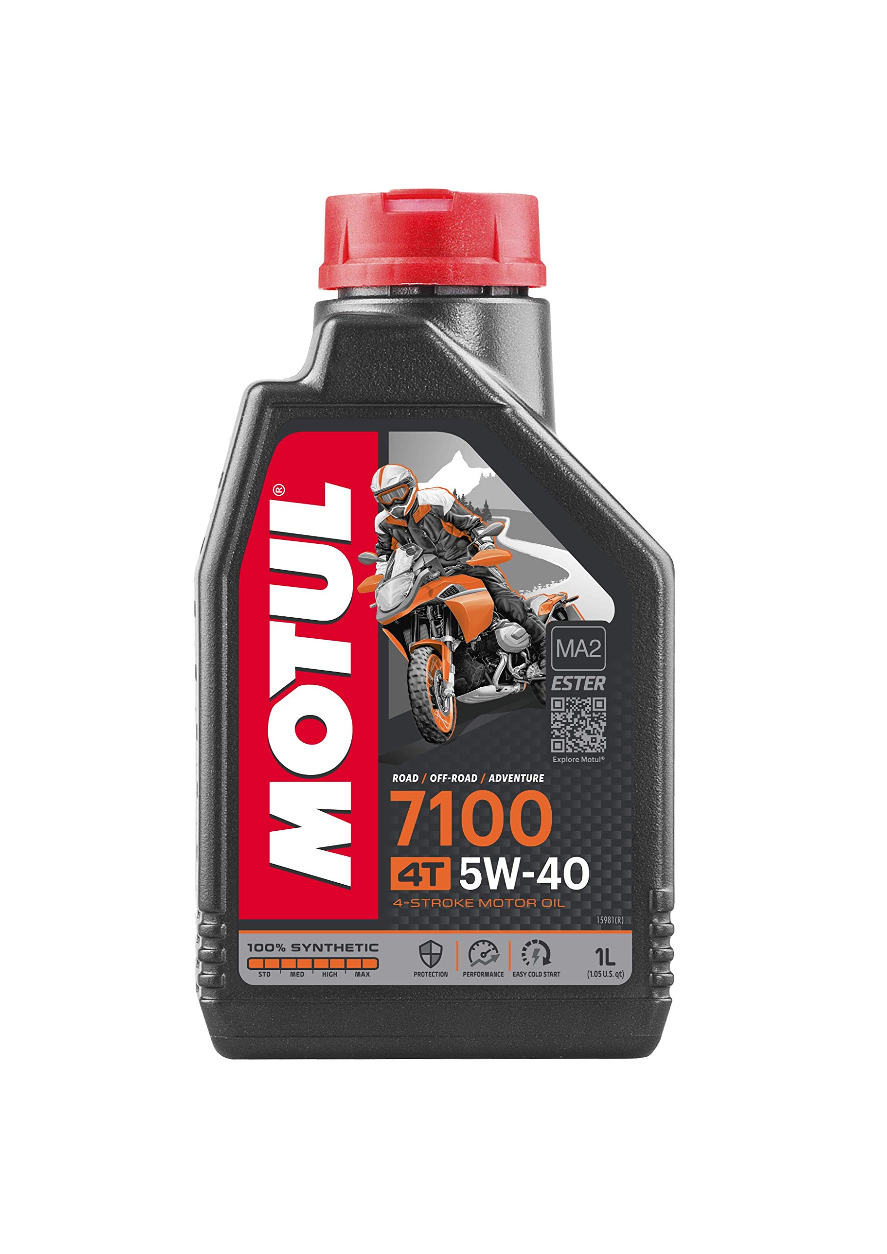 Motul 104086 7100 4T, 5 W-40, 1 L von Motul