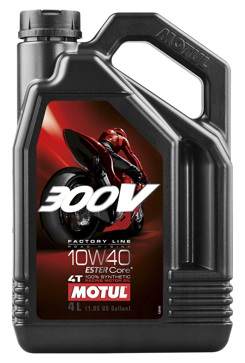 Motul 104121 300V 4T Factory Line Road Racing, 10 W-40, 4 L, BLACK, 300x234x114 von Motul