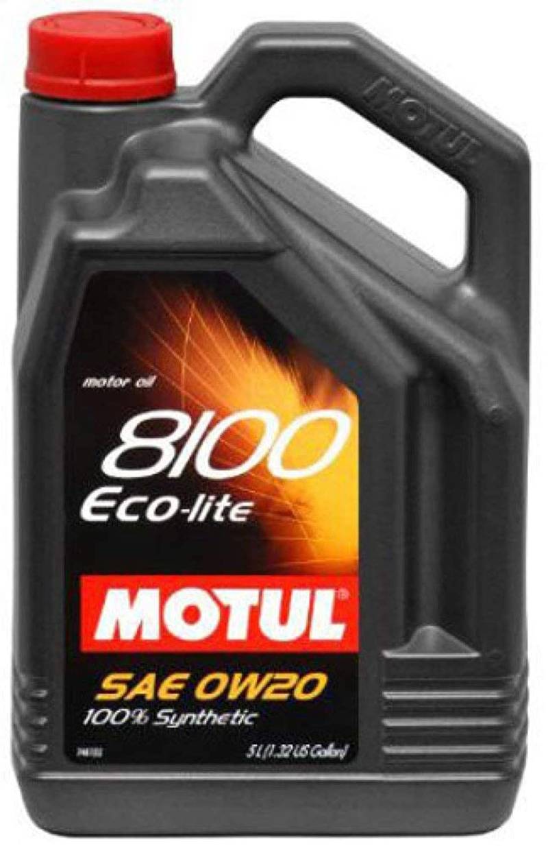 Motul 104983 Motoröl 8100 Eco-lite 0W-20, 5 L, Brown von Motul