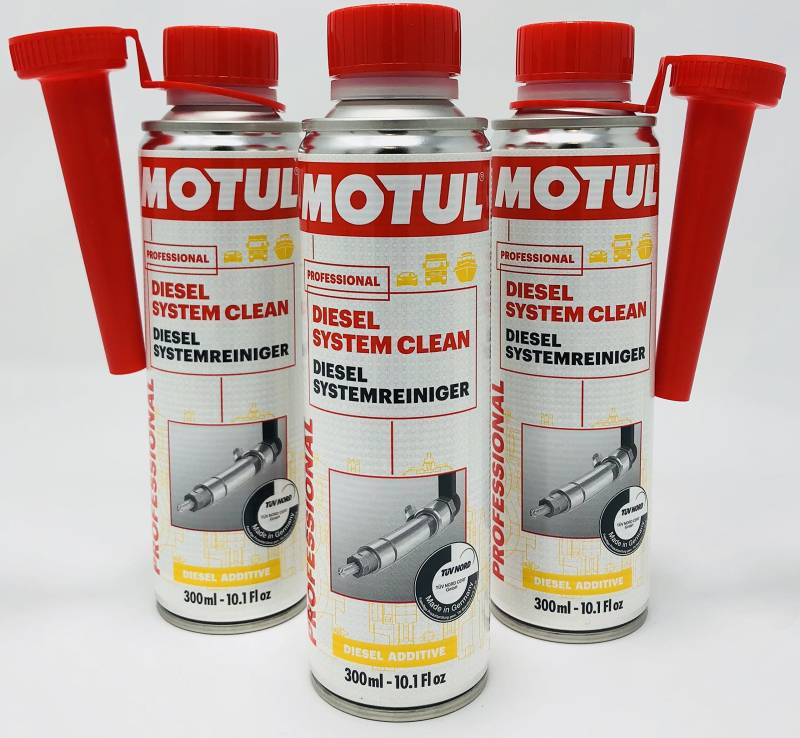 Motul 3 Dosen x Zusatzstoff Kraftstoff Professional Diesel System Clean 300 ml von Motul