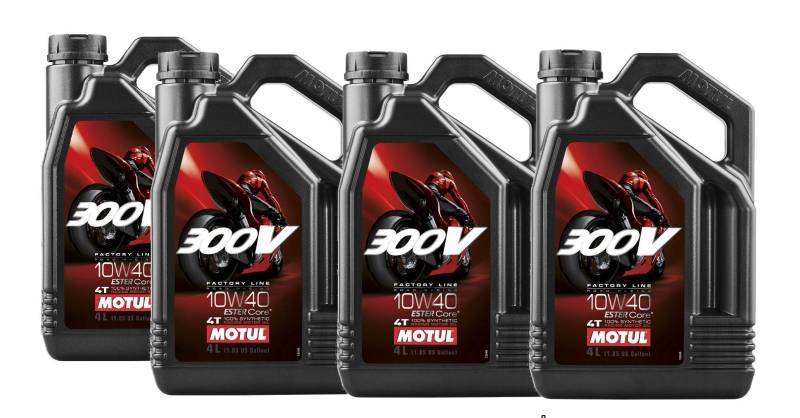 Motul 300V 4T Factory Line 104121 Road Racing, 10W-40, Pack 16 Liter von Motul