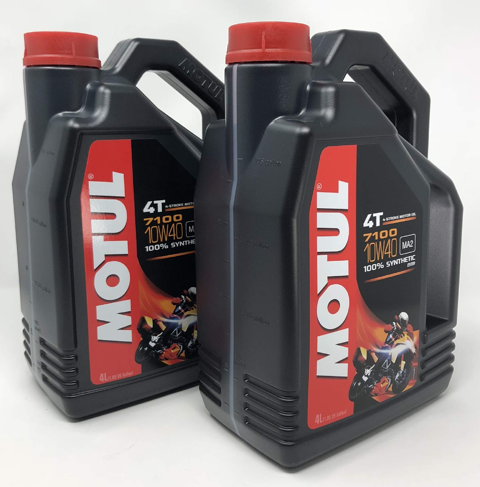 Motul Duo Motorradöl 7100 4T 10W-40, 4 Liter x 2, 8 Liter von Motul