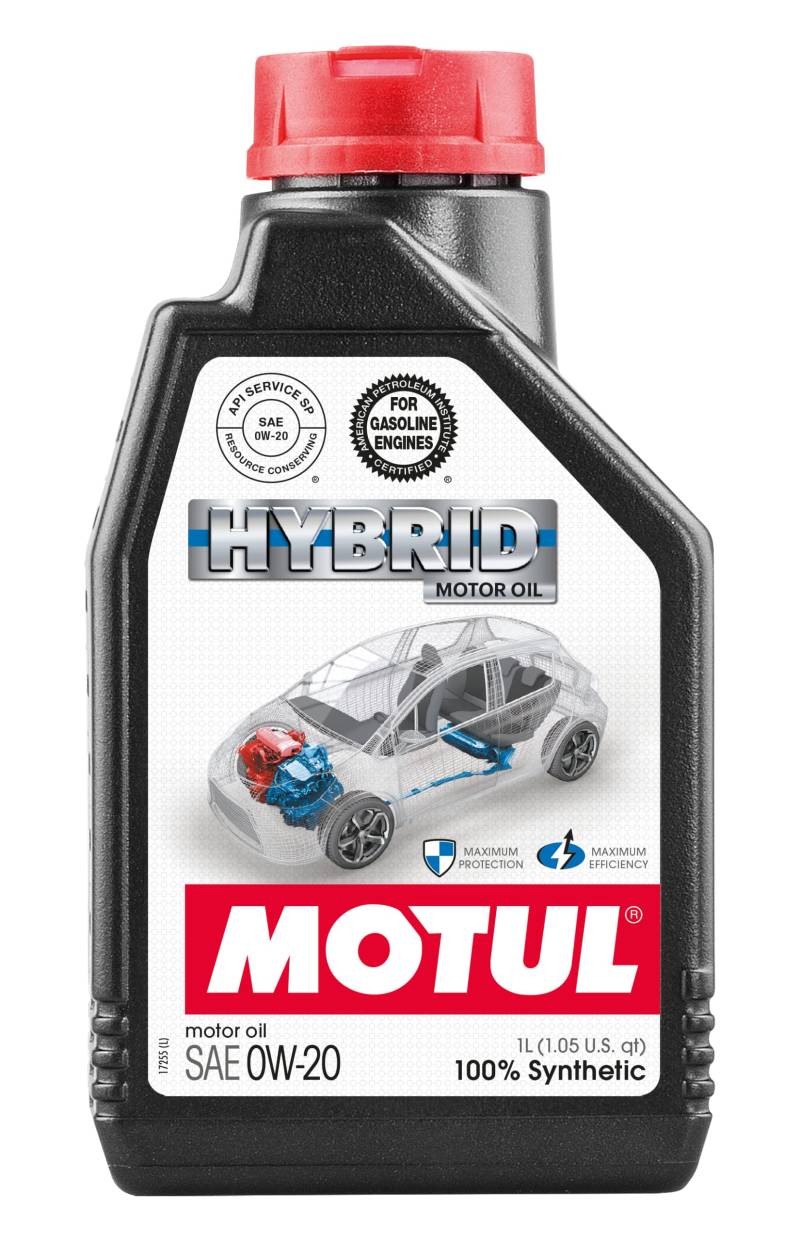 Motul MT107141 Motoröl Hybrid 0W20-1 Liter Flasche, Brown von Motul