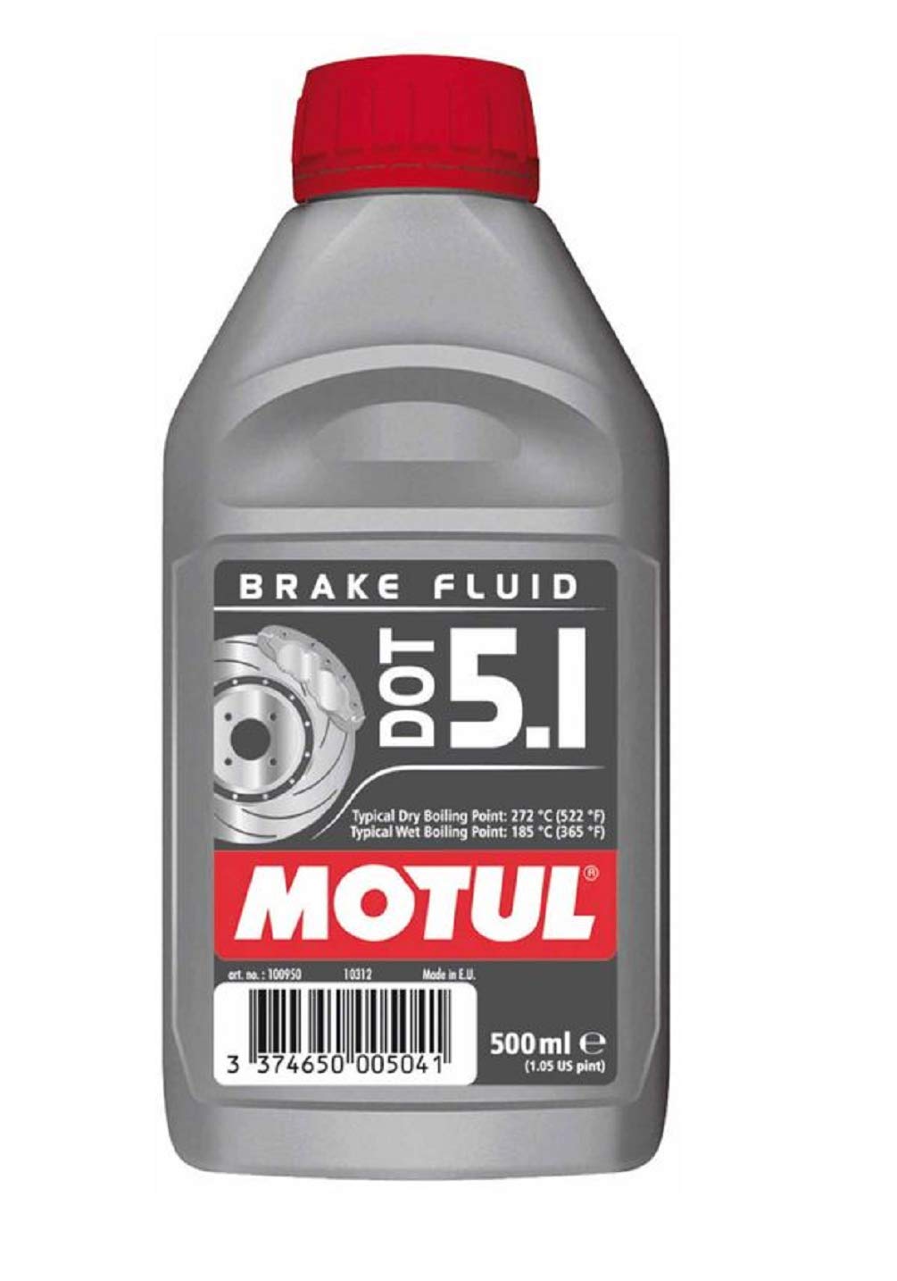 Synthetische Brems-, ABS- und Kupplungsflüssigkeit von Motul, DOT-Standard 5.1, 500 ml, 2 Flaschen von Motul