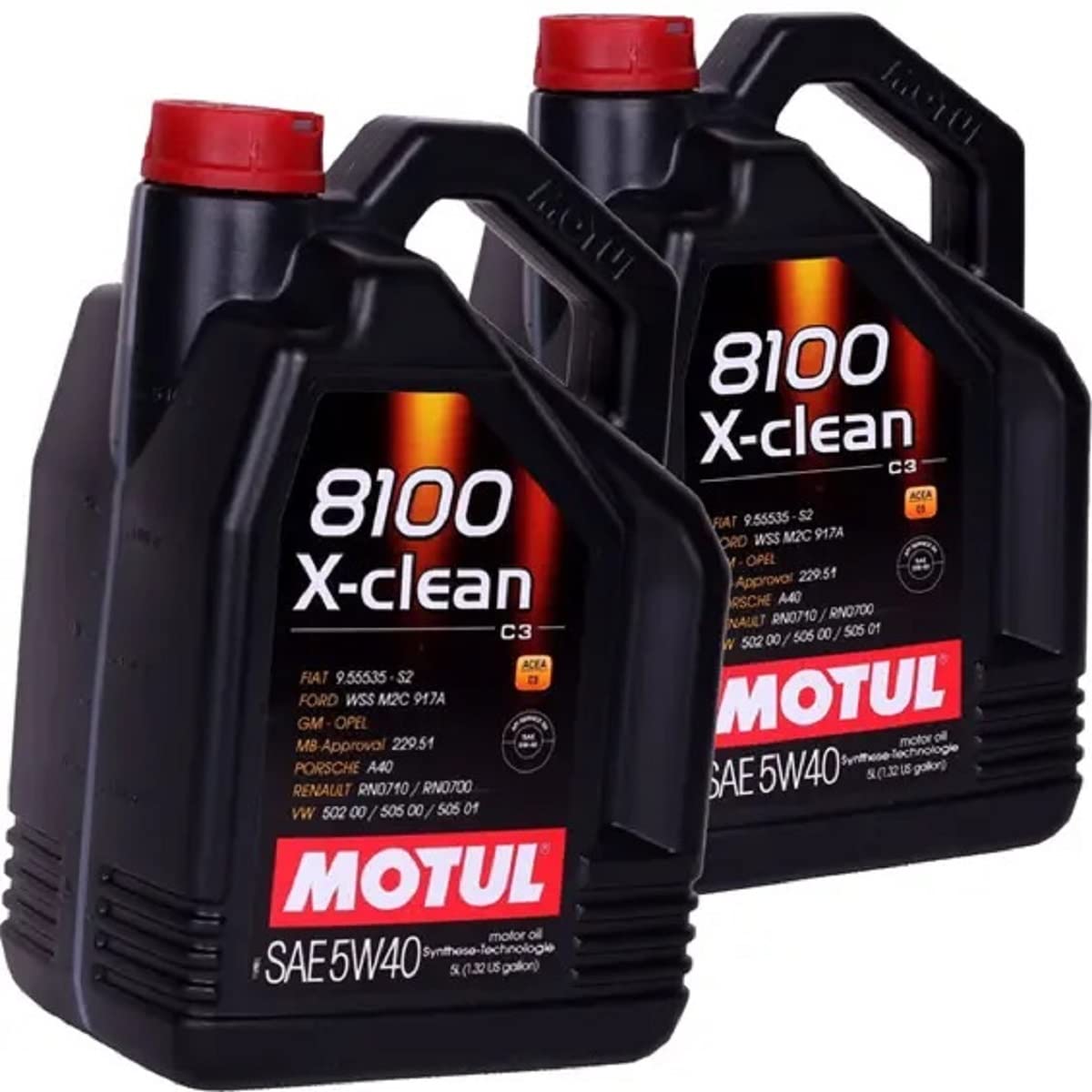 motorenöle Motul 8100 x-clean 5W40, 10 Liters (2x5 lt) von Motul