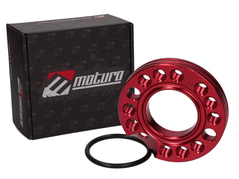 Moturo Adapter 22mm rot für Ansaugstutzen 70-125-ccm Dirt Bike von Moturo