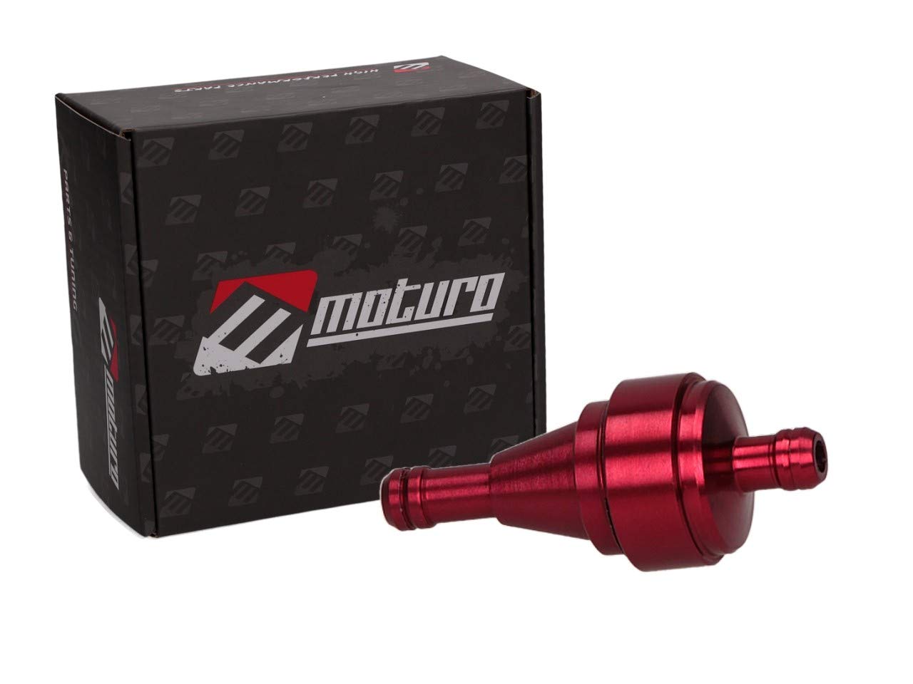 Moturo Benzinfilter alu rot für Pocket Bike von Moturo