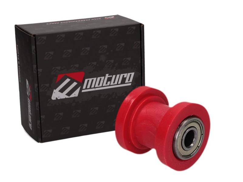 Moturo Kettenspannrolle rot für Dirt Bike Pit Bike ATV Quad von Moturo