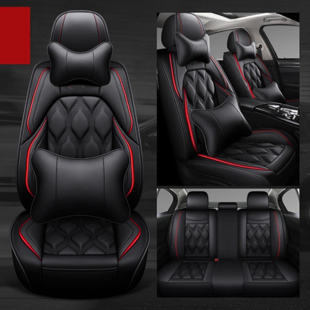 MounSgk Autositzbezüge Fit Für MBZ V-Klasse Br638 Br639 Br447 Valente W639 W447 3D All Inclusive Leather 5 Seat Auto Sitzbezug Zubehör, Schwarz Luxus von MounSgk