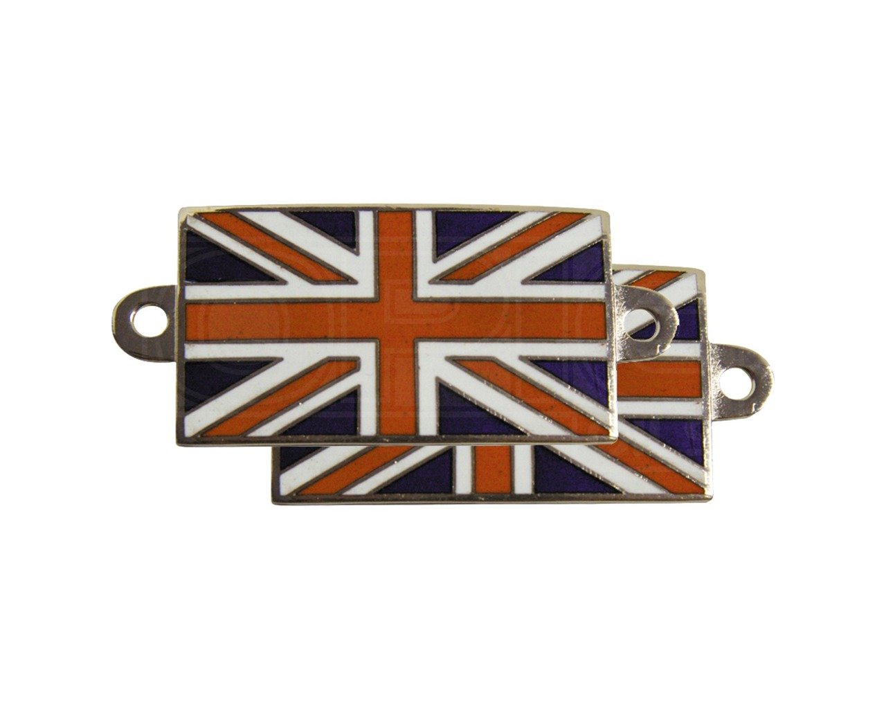 Mountney uj2p angeschraubter emailliert Union Jack Badge Blister verpackt, Set von 2 von Mountney