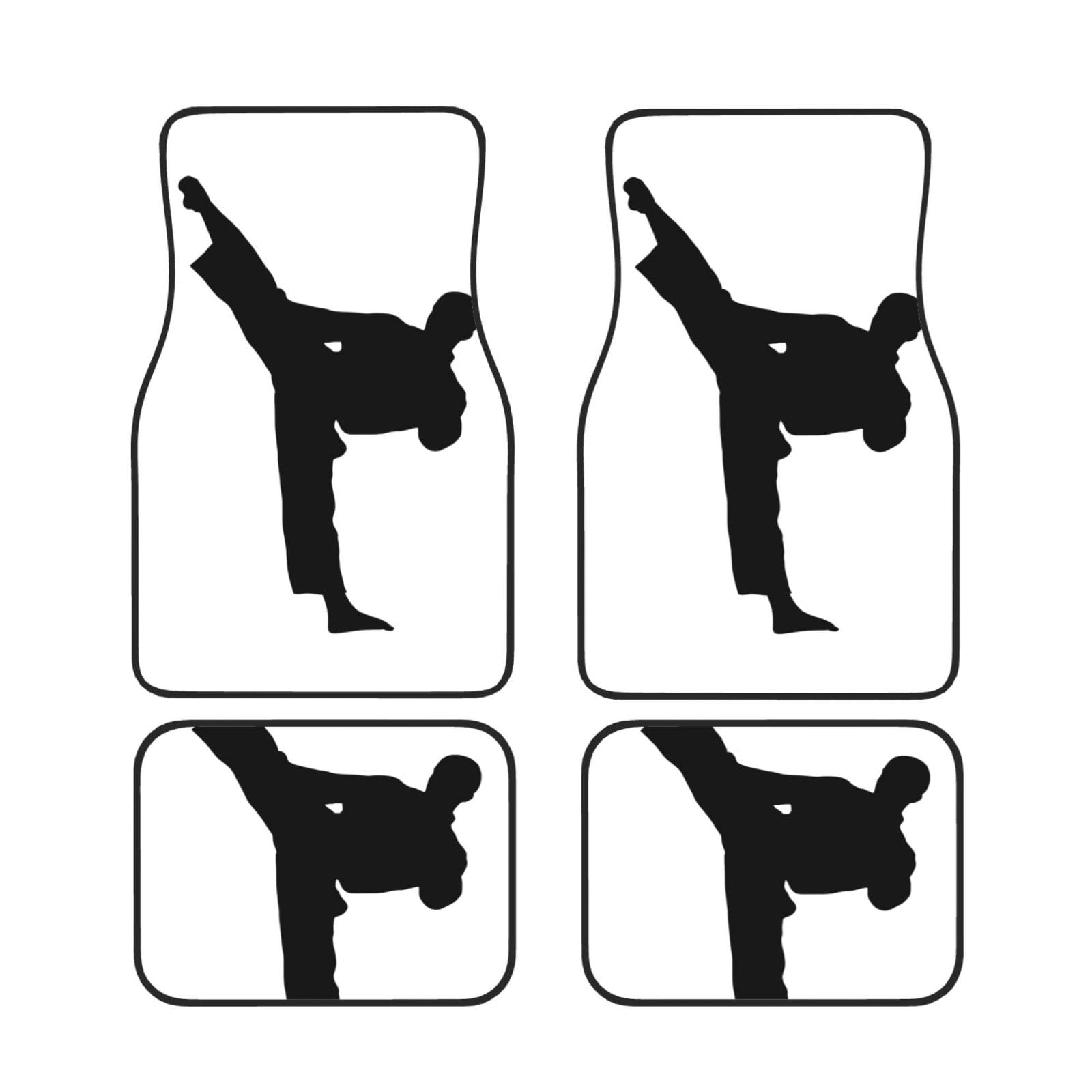 Taekwondo Martial Arts Stilvolle Automatten, komplettes Set, langlebige und individuelle Fußmatten für Autos, universelles Automatten-Set, schützende Auto-Fußmatten von Mouxiugei
