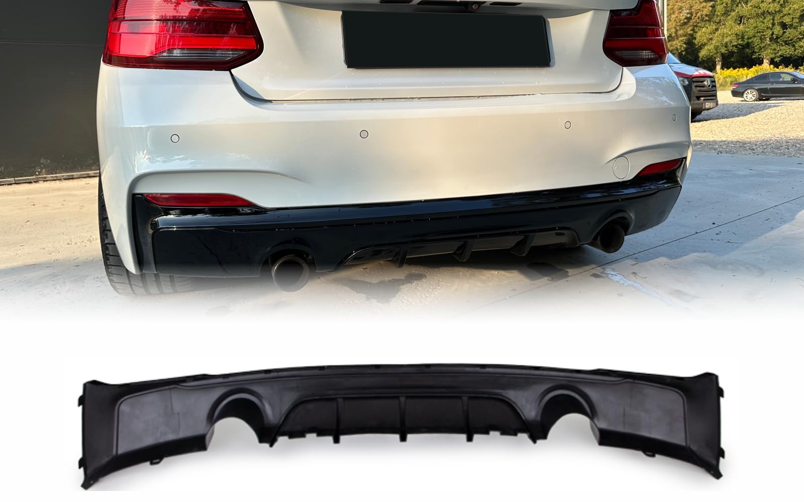 MpTuned F22 F23 Diffusor glänzend schwarz für 2er M Sport 2014–2021 235i 240i von MpTuned