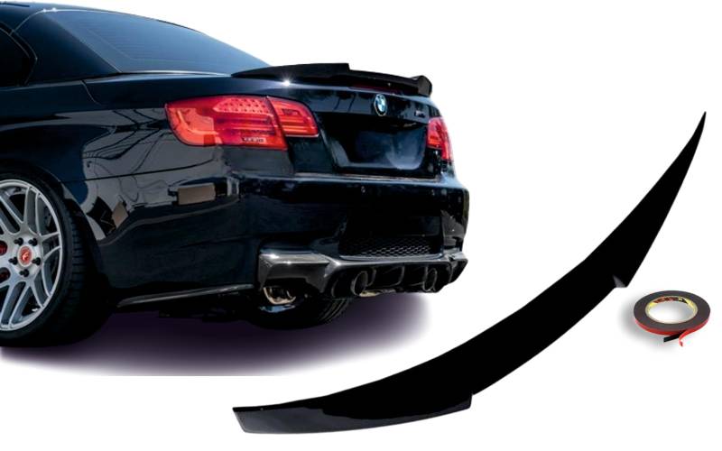 MpTuned BMW E92 M4 Stil Heckspoiler glänzend schwarz für BMW 3er 2007 2008 2009 2010 2011 2012 2013 Coupe 318i 320i 330i 335i M3 318d 320d 330d 335d von MpTuned